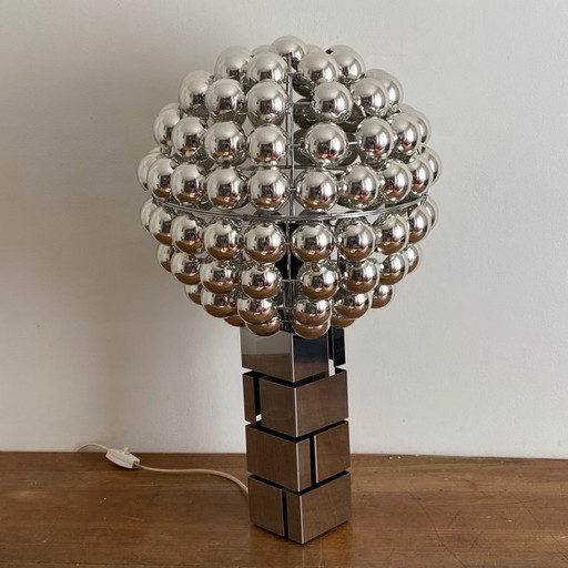 Building kinetic lamp by Curtis Jere. 1970. Space age.