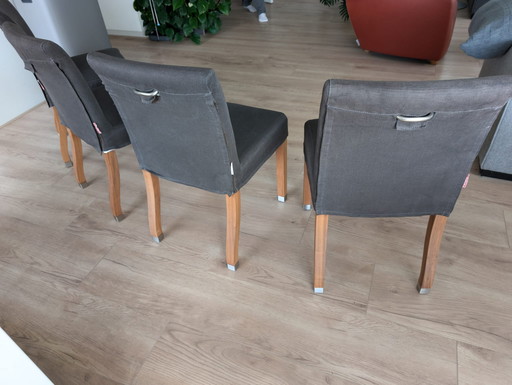 4x Flexform Pausa Eetkamerstoelen