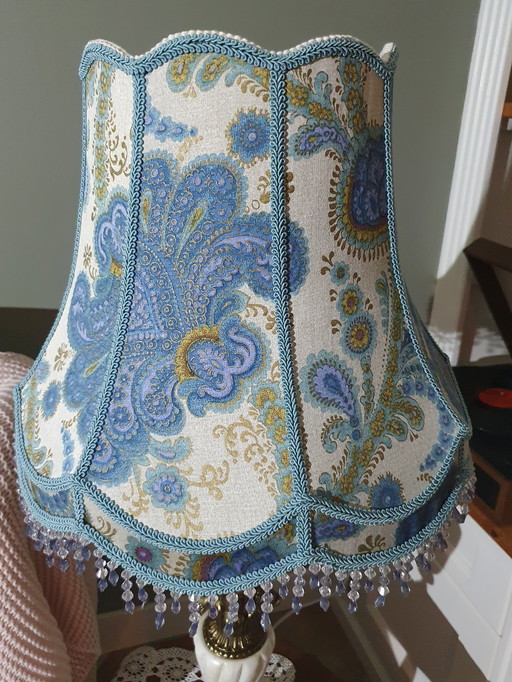 Bellissimo paralume fatto a mano in tessuto vintage