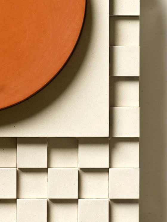 Image 1 of Sculptures murales en béton - ensemble de 3