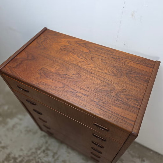 P. Westergaard Møbelfabrik, vintage 1960s Danish Chest of drawers, Wood, Brown, Scandinavian (photo 15 of 17)