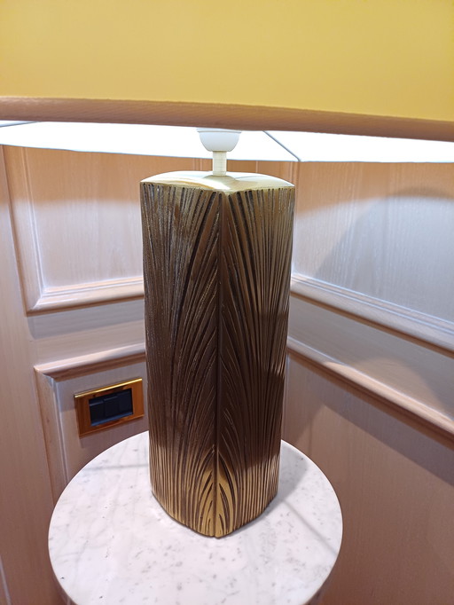 Vintage bronze-cast lamp by Luciano Frigerio