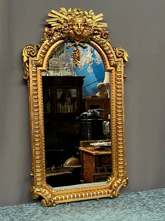 Vincenzo Fancelli – Franklin Mint. Miroir de créateur de style Louis XIV. (photo 9 of 9)