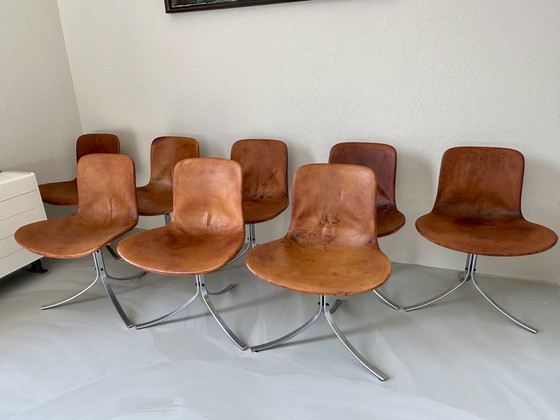 Image 1 of Vintage chairs PK9 PK 9 Poul Kjærholm Kjaerholm from EKC 8 pieces