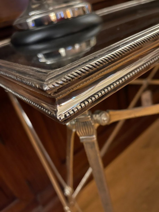 Image 1 of SIDETABLE WALL TABLE EICHHOLTZ Irmgard silver plated 140 cm