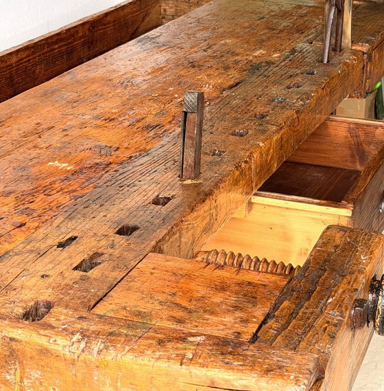 Établi de menuisier ancien en bois, années 1890 – Objets déco, Wood (photo 7 of 21)