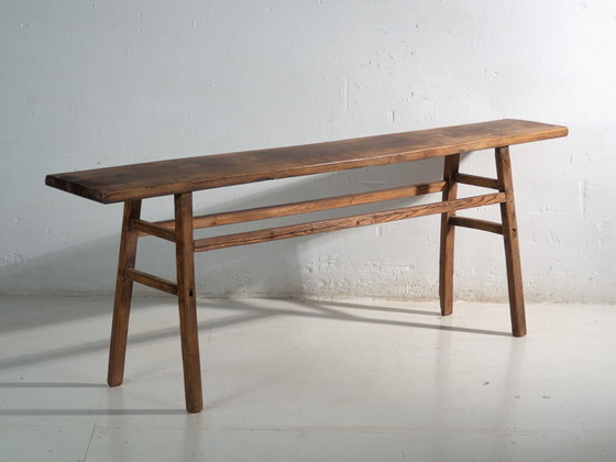Antieke consoletafel van grenenhout – China, circa 1900 (photo 8 of 40)