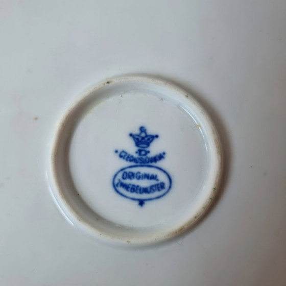 Image 1 of Vintage porseleinen "Zwiebelmuster" schaal