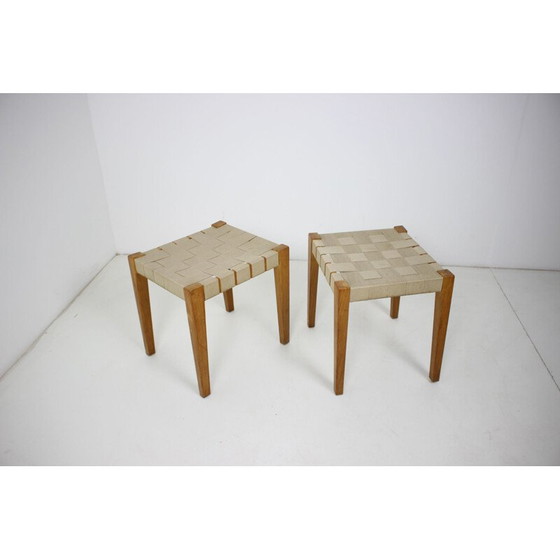 Image 1 of Pair of Mid-century Stools czechoslovakia 1950s