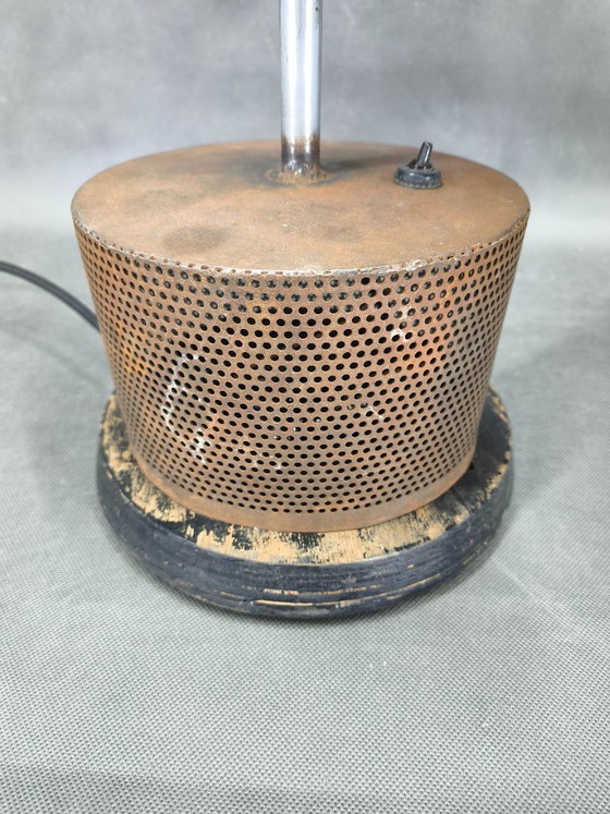 Image 1 of Industriële tafellamp uit de jaren 1940, gemaakt van aluminium, Tsjechoslowakije