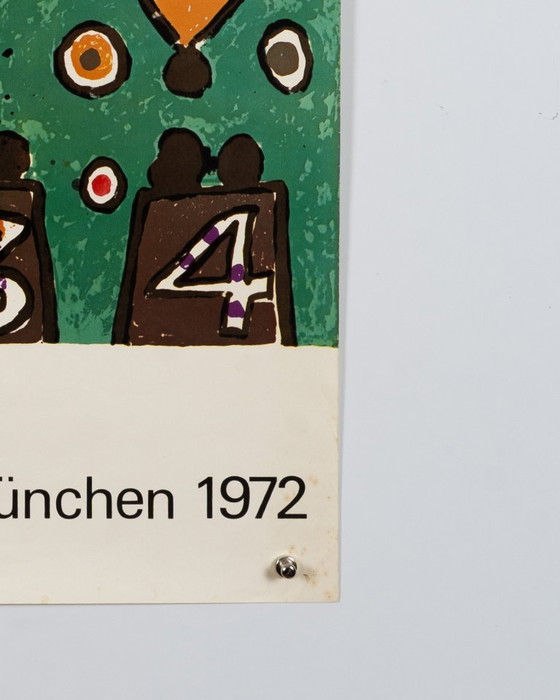 Olympische Spiele München 1972 Originele Vintage Olympische Poster van Alan Davie – Modern – 101x64 cm – Paper (photo 7 of 8)