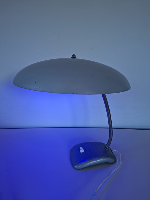 Vintage Bauhaus UFO metal table lamp