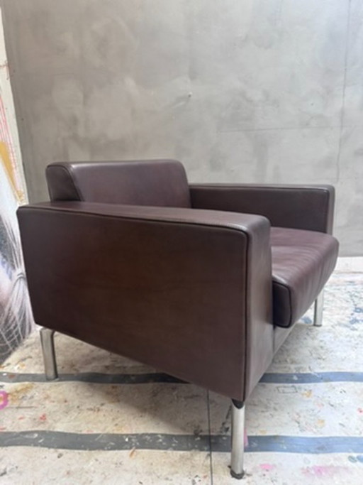 Boss Design Sessel, braunes Leder