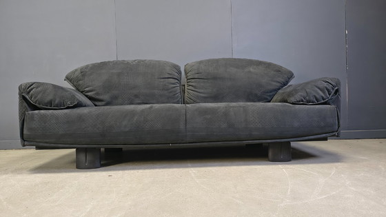 Image 1 of Samtsofa von Saporiti Italia, 1980er Jahre