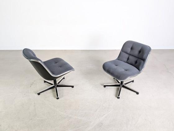 Image 1 of Ensemble de 2 fauteuils de direction Charles Pollock, Knoll International