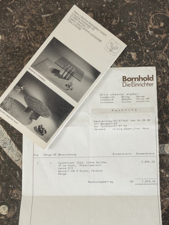 Image 1 of Rare Coffee Table by Heinz Lilenthal, 1980’s