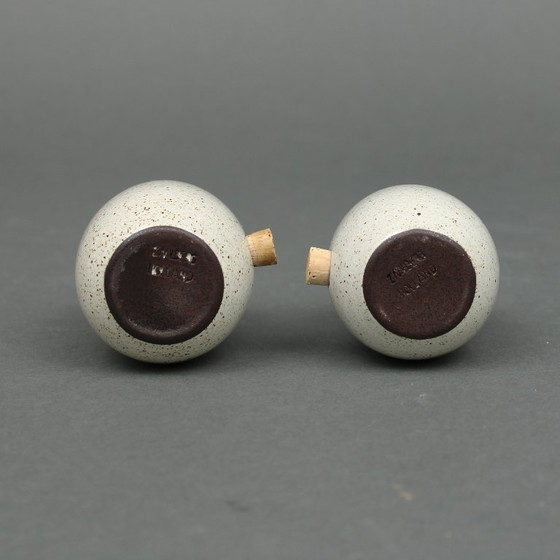 Image 1 of Zaalberg Holland - olie en azijn, peper en zout - Handgevormde aardewerk - Meindert Zaalberg (1907-1989) - model, Vreugde 