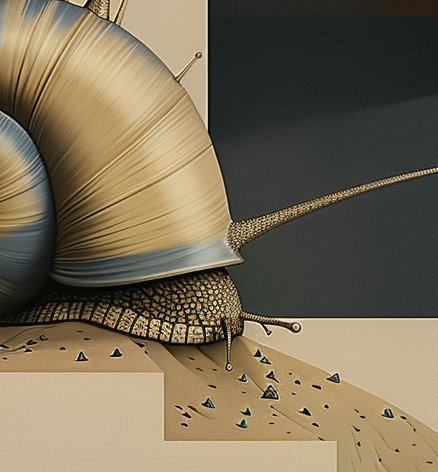 Image 1 of Unique Edition *** High-Quality Giclée *** Monsieur Escargot and the Anatomy of the Absurd ***