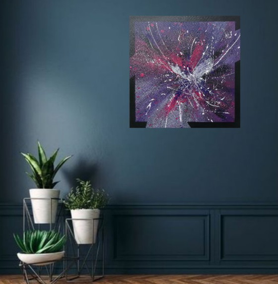 Image 1 of Origineel schilderij van de schilder 2Luss'Art – "Night Drift" – Formaat 60x60 cm