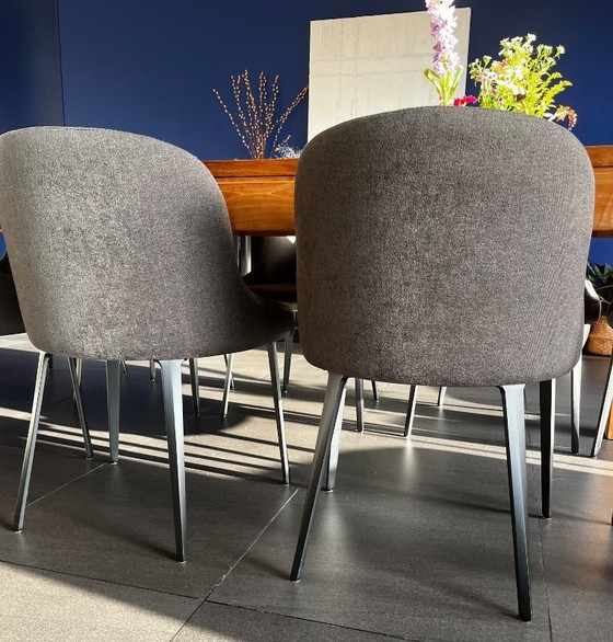 Image 1 of 10x grijze kuipstoelen Sitino 