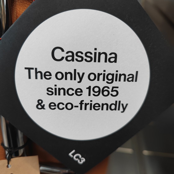 Image 1 of Poltrona Cassina LC3 in pelle cammello naturale