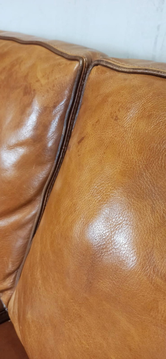 Image 1 of Cognac leather sofa 