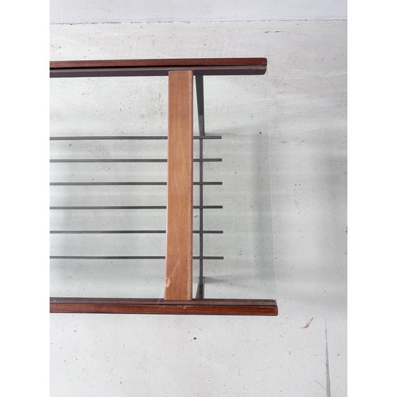 60’ Salontafel In Staal, Hout & Glas – Metal (photo 8 of 15)