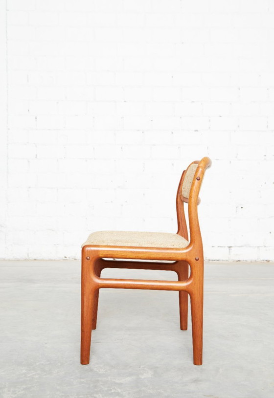 Sedie da pranzo in teak Mid-Century di Johannes Andersen per Uldum, set di 6 – Wool (photo 6 of 17)