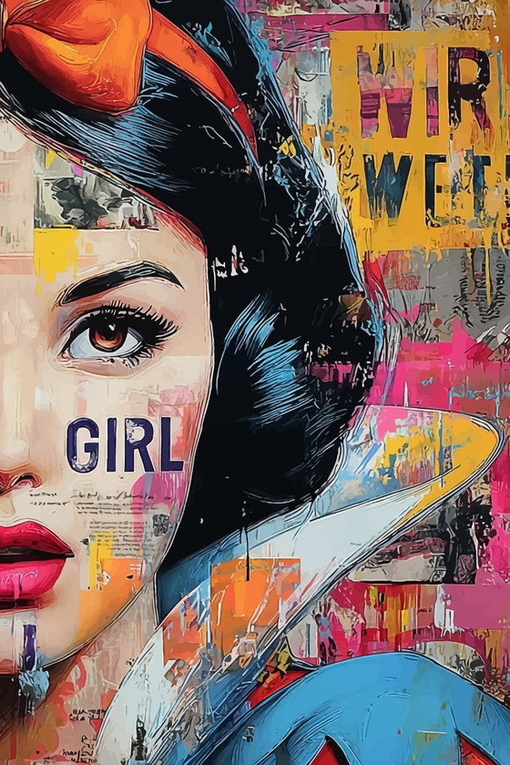 Image 1 of IPR GRAPH - Blancanieves / Dulce niña - Lienzo del artista