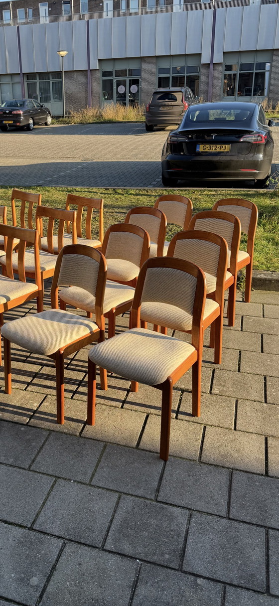 Image 1 of 8x vintage dining room chair, Dyrlund '70