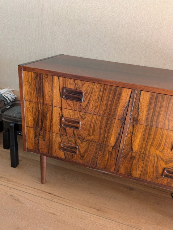 Vintage palissander hout dressoir jaren 60/70 – Ladekasten (photo 4 of 9)