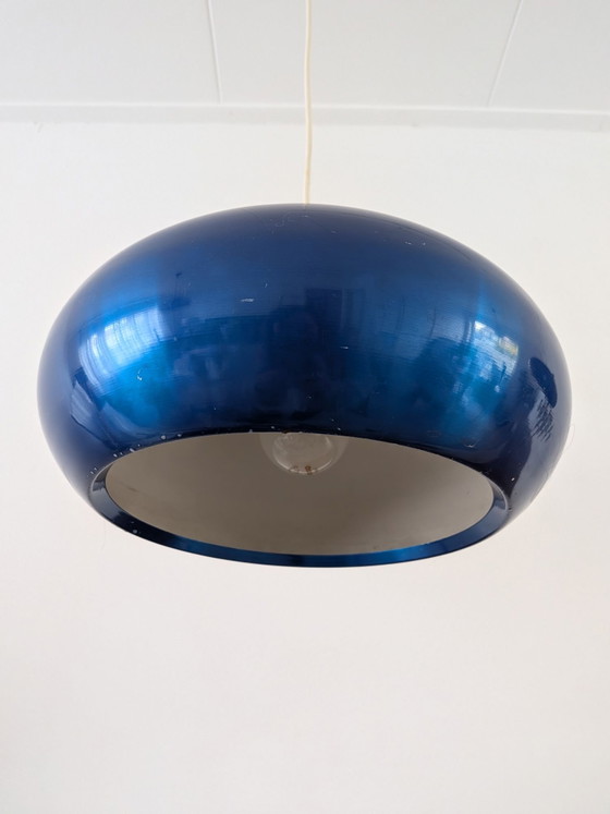 Jo Hammerborg Medio pendant lights for by Fog & Mørup in 1966, Pendant lamps, Aluminium, Blue (photo 3 of 13)
