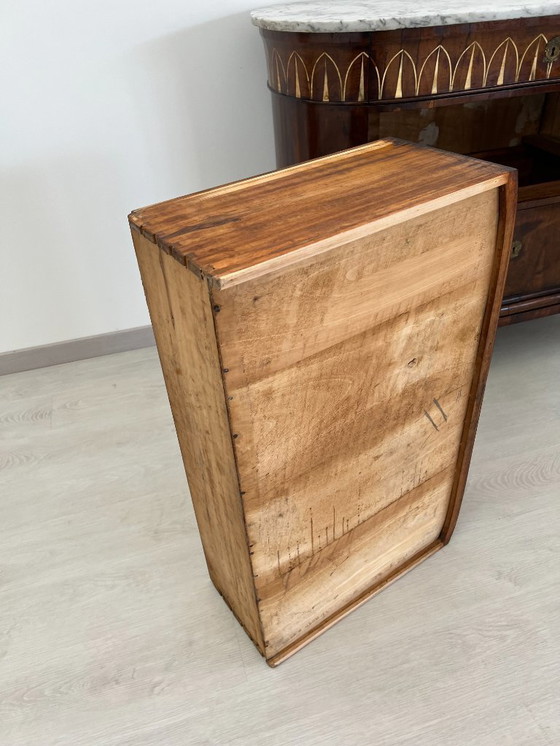 Image 1 of Cassettone - Noce - Comò con specchiera