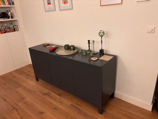 Buffet bas, gris foncé