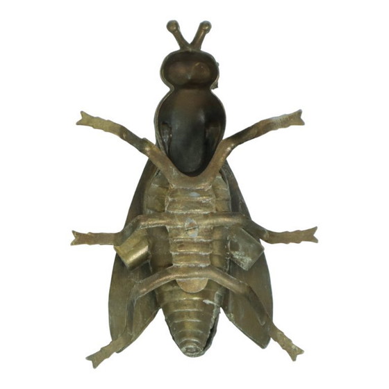 Image 1 of Vintage Copper Plated Fly Ashtray Sculpture