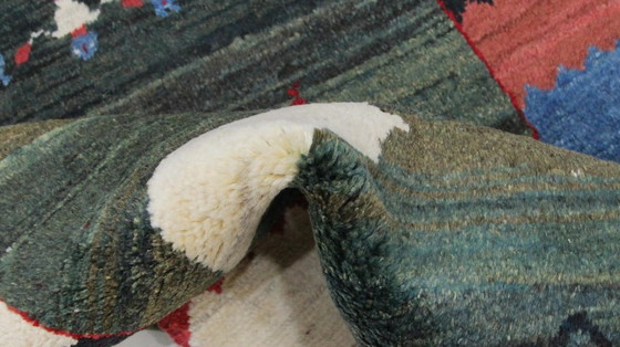 Image 1 of Original Perserteppich Gabbeh Ghashghai Orientteppich 154 cm x 110 cm Alt Natur