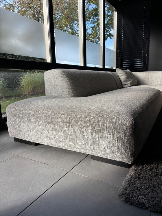 Modernes Ecksofa aus grauem Textil, Koozo, Stoff (Foto 7 von 12)