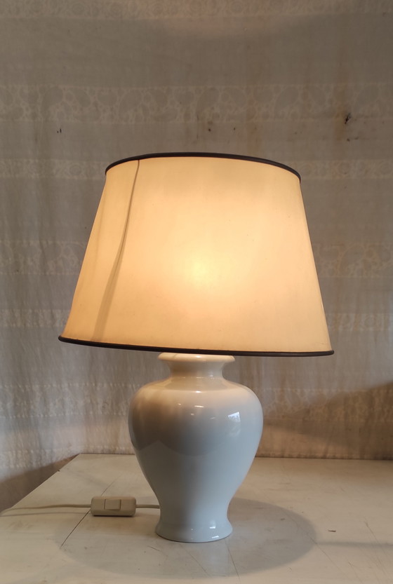 Image 1 of Lampvoet van Limoges-porselein - midden 20e eeuw