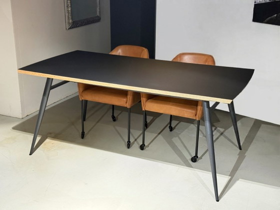 Humeur #T8, Mobitec, Tables de salle à manger, Métal, Bois, Noir (photo 2 sur 4)