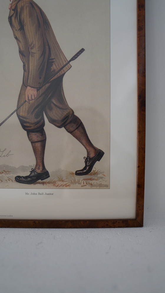 Image 1 of Affiche Ancienne Encadrée Vanity Fair “Mr. John Bull Junior” Par Lib (Liberio Prosperi)