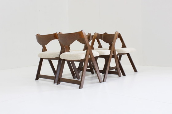 Image 1 of 6 X Vintage Mid - Century Italian Dining Chairs