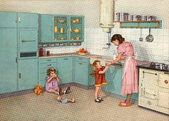 Image 1 of Bruynzeel Küche Piet Zwart - Wandschrank inkl. 10 Vorratsschubladen