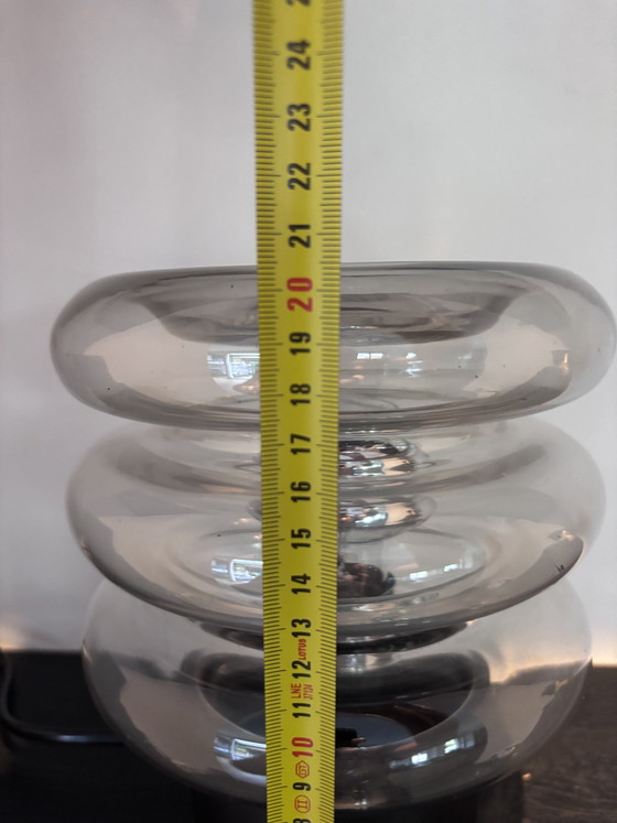 Space Age Table Lamp Glashütte Limburg 'Bulb' 'Moon' Series – Metal (photo 7 of 12)