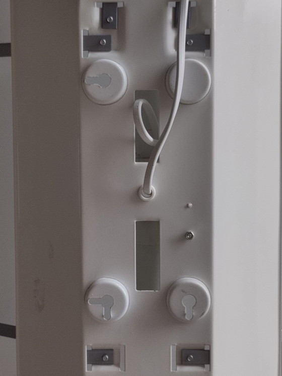 Lampada Ikea anni '90 Gyllen Julia Treutiger, Applique, Metallo, Vetro, Bianco (foto 12 di 13)