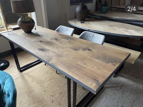 Image 1 of Tavolo da pranzo vintage color rovere da bar