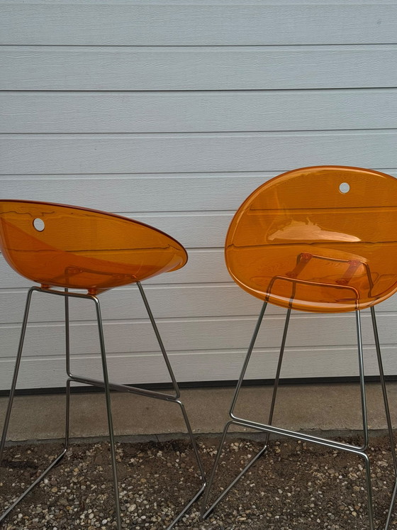 Image 1 of Pedrali Gliss bar stools vintage Italian design.
