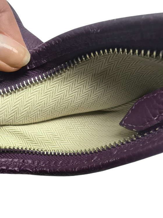 Image 1 of Sac bandoulière Hermès Massai PM Raisin en cuir Clémence – 2009