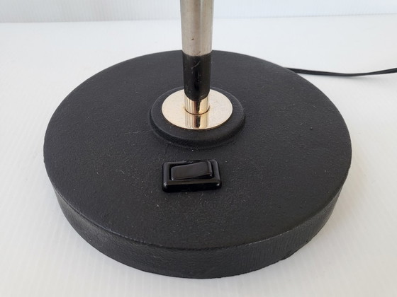 Image 1 of Vintage Arlus House Table Lamp, 1950s, Brass & Steel, 1950s Rockabilly