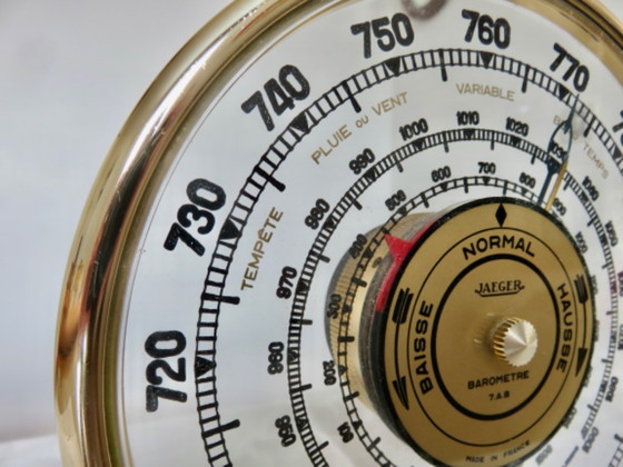 Jaeger, Thermometer, Barometer, Skeleton, 7.A.B, Meteorological Station, 1960 – Decorative Objects, Glass (photo 5 of 12)