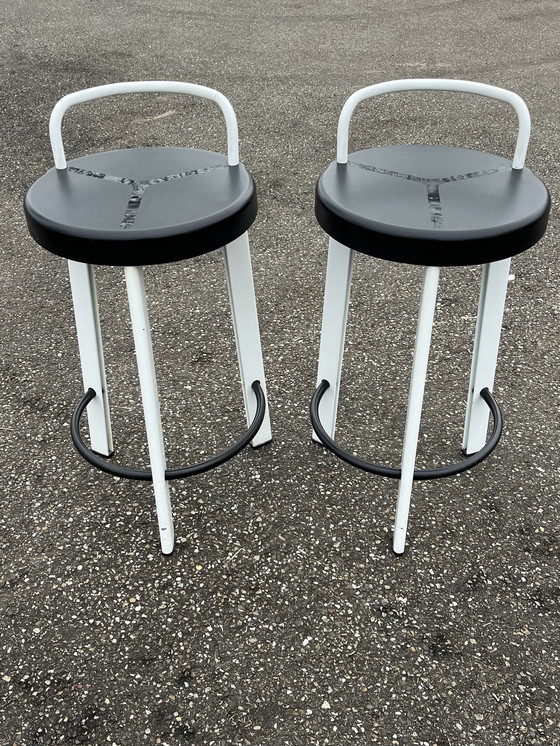 Image 1 of 2 postmodern bar stools from Seccose